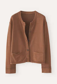 Jersey-Jacke, Chilibraun, webstill