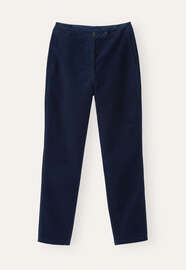 Schmal zulaufende Hose, Tinte, webstill