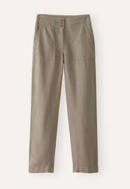 Hose mit geradem Bein, Zartes Champignon, webstill