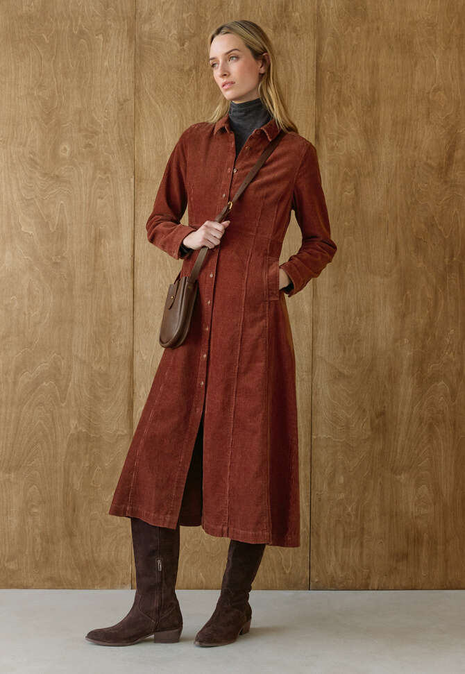 Kleid mit Eins&auml;tzen, Chili, completeTheLook