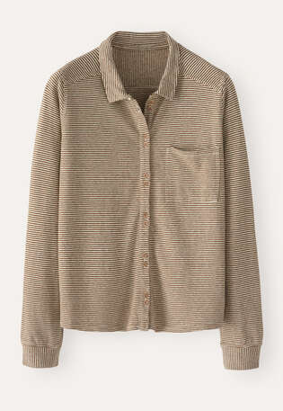 Gestreiftes Shirt, Bronze/Creme, webstill