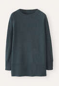 Raglan-sleeve sweater, Petrol slate, webstill