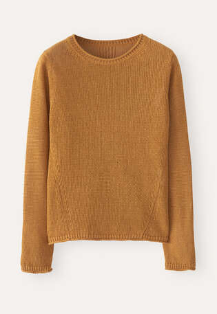 Lang&auml;rmeliger Pullover, Toskanisches Orange, webstill