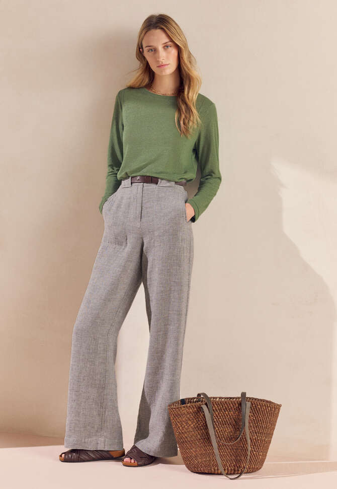 Hose mit geradem Bein, Nerzbraun, completeTheLook
