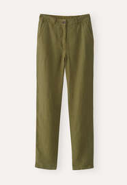 Jeans mit schmalem Bein, Dunkles Khaki, webstill
