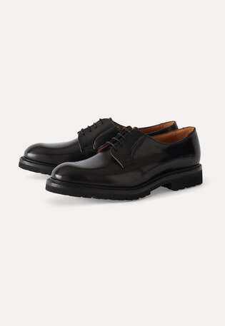 Schn&uuml;rschuhe, Schwarz, webstill
