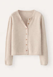Durchgekn&ouml;pfter Pullover, Ecru/Rehbraun, webstill