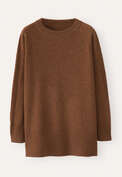 Raglan-sleeve sweater, Chilli brown, webstill