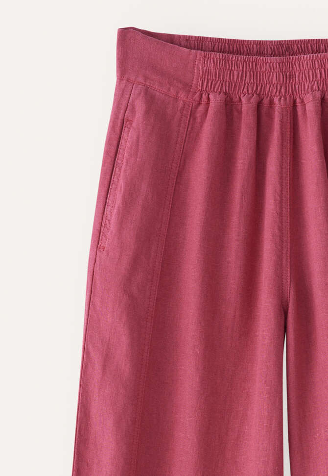 Hose mit weitem Bein, Zartes Fuchsienrot, completeTheLook