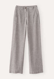 Hose mit geradem Bein, Nerzbraun, webstill