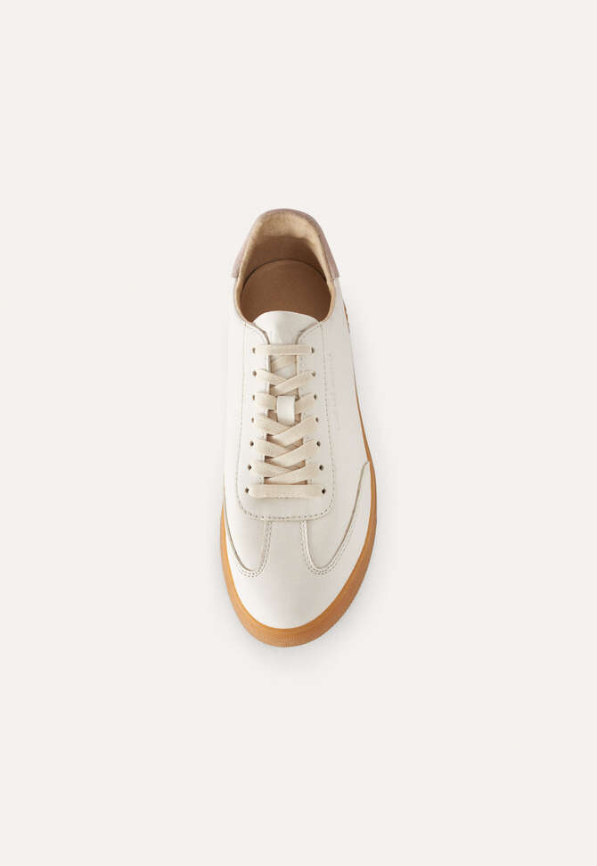 Schn&uuml;r-Sneaker, Helles Kaschmir, completeTheLook