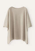 Knitted poncho, Oat, webstill