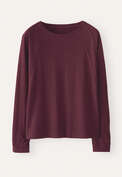 Panelled jersey top, Claret, webstill