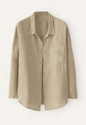 Garment-dyed overshirt, Washed fern, webstill