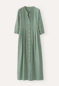 Long checked dress, Evergreen, webstill