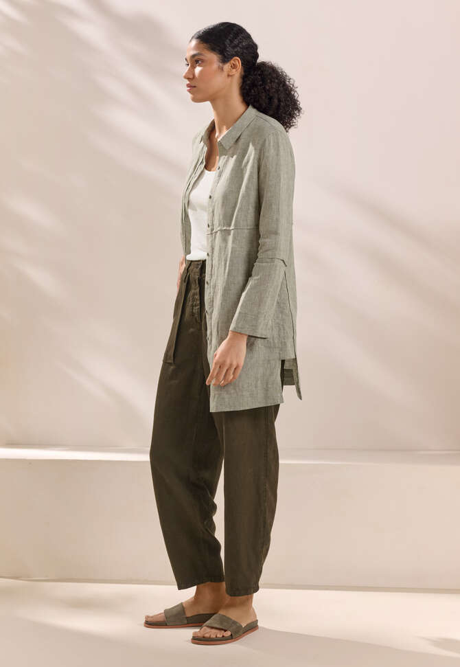Lange Bluse, Zartes Khaki, completeTheLook
