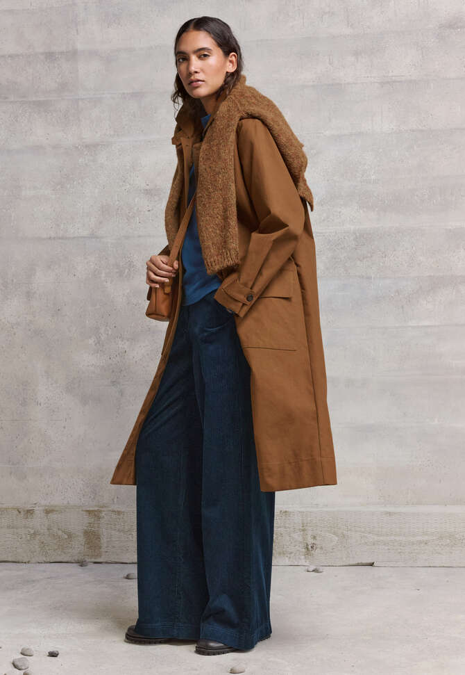 Trenchcoat mit Kapuze, Toffee, completeTheLook
