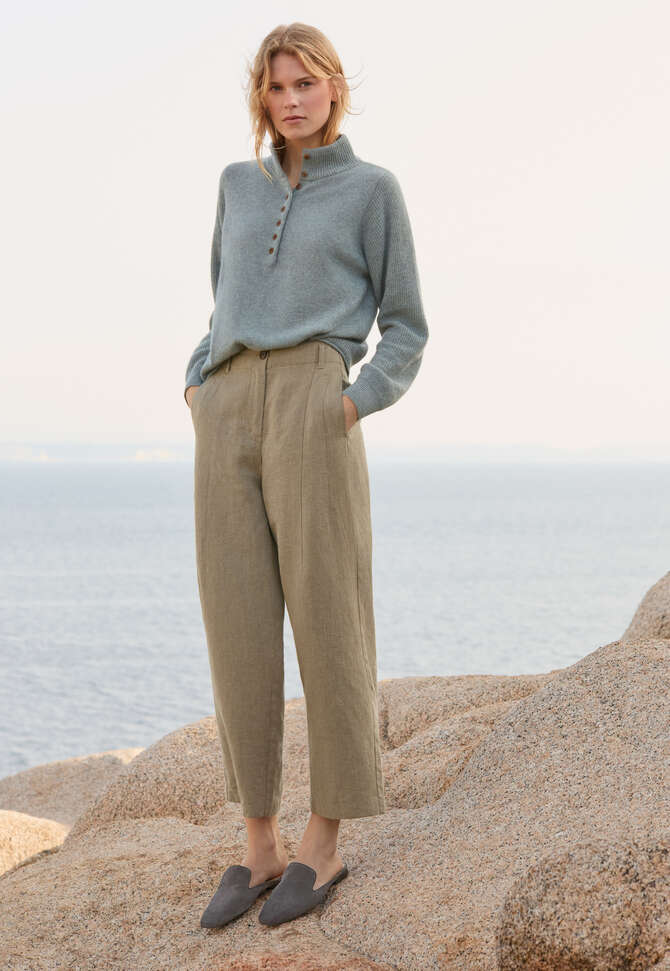 Pullover mit Kn&ouml;pfen, Lagune, completeTheLook