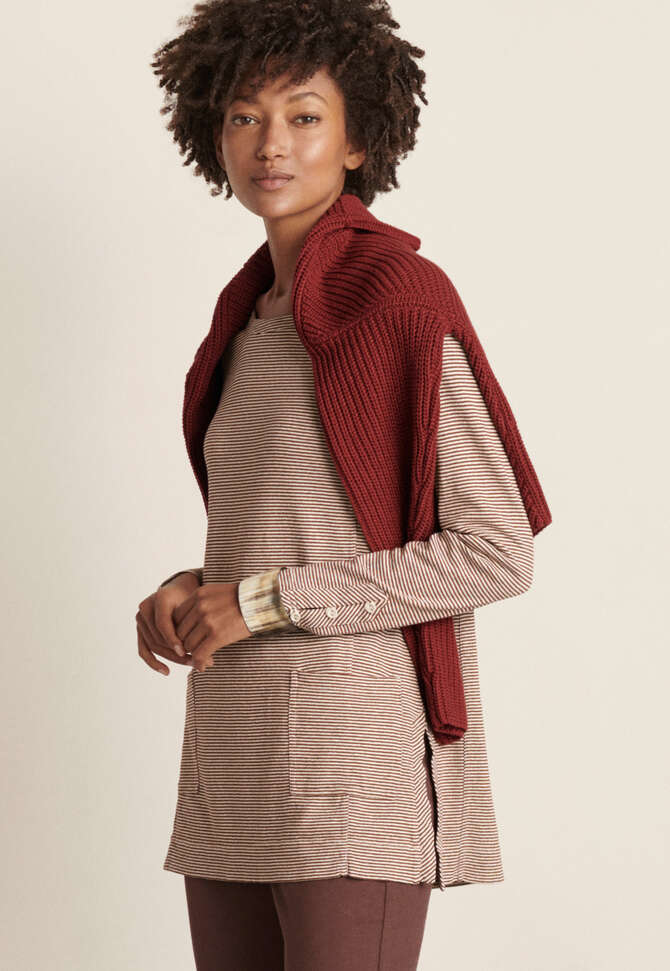 Streifentunika, Rost/Creme, completeTheLook