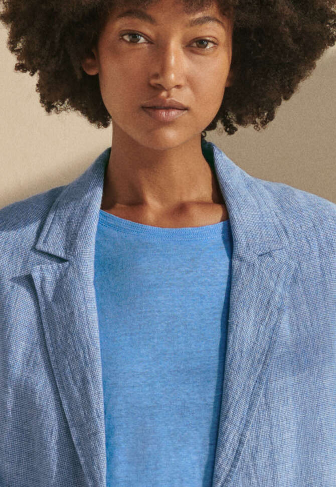 Hahnentritt-Jacke, Indigoblau, completeTheLook
