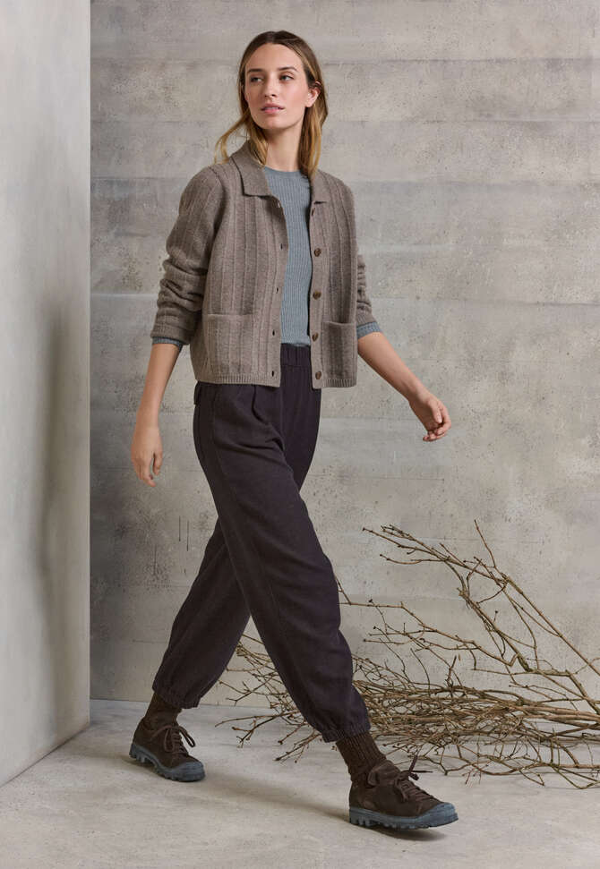 Hose im Jogging-Stil, Schwarzbraun, completeTheLook