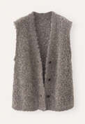 Knitted waistcoat, Mink, webstill