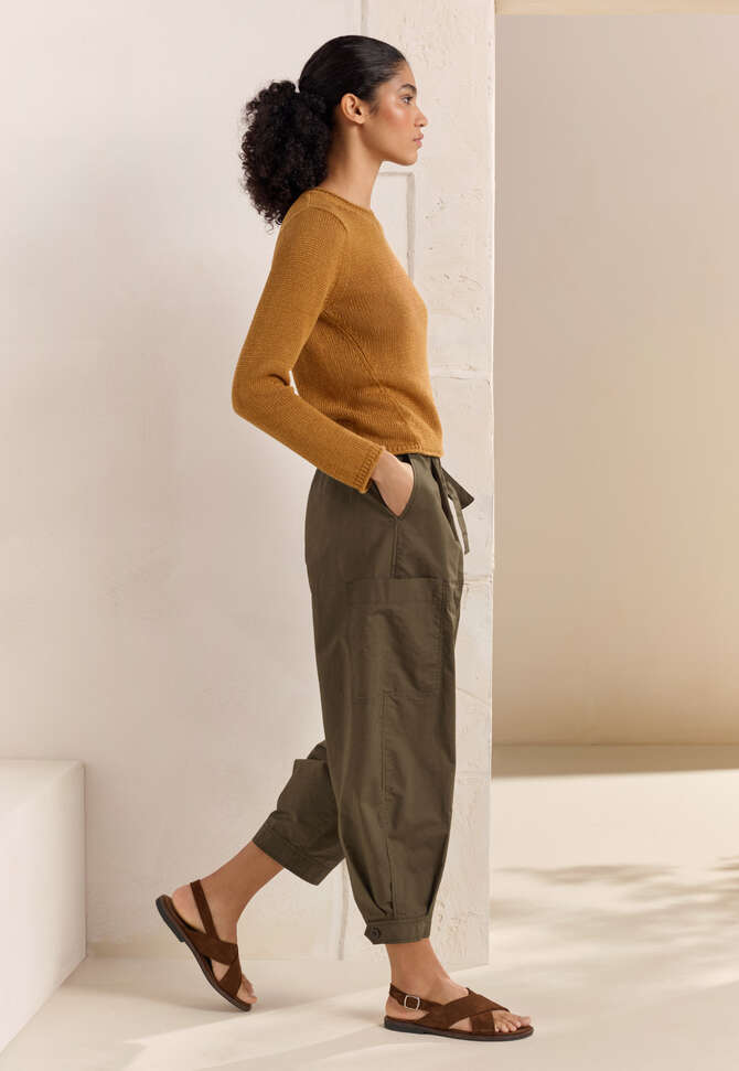 K&uuml;rzere Schlupfhose, Gr&uuml;nbraun, completeTheLook
