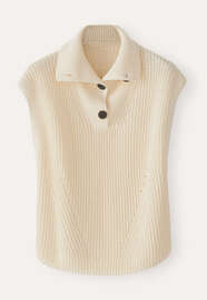 &Auml;rmelloser Pullover, Creme, webstill