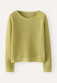 Pullover im Perlmuster, Limette, webstill