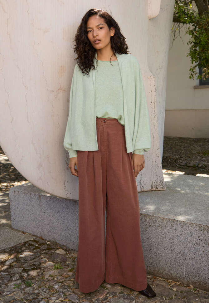 &Auml;rmelloser Strickpullover, Zartes Mint, completeTheLook