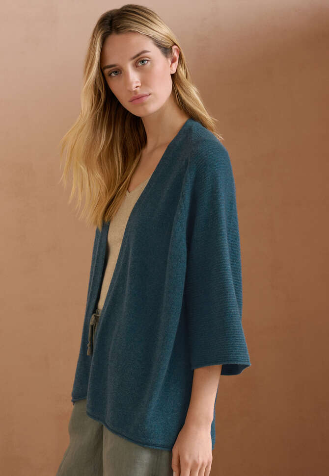 Cardigan im Kimono-Stil, Aquamarin, completeTheLook