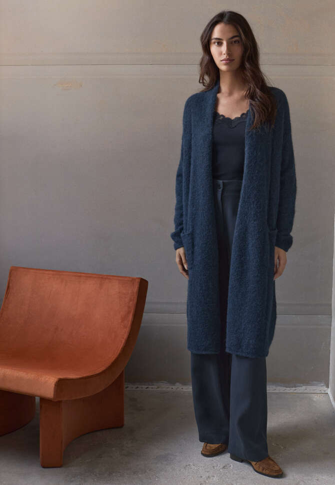 Verschlussloser Cardigan, Dunkles Petrol, completeTheLook