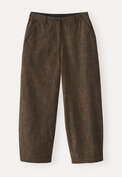 Barrel leg trousers, Camel black, webstill