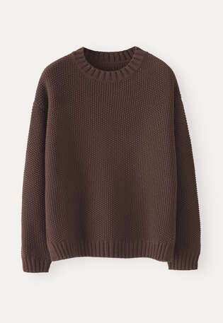 Perlmuster-Pullover, Weinrot, webstill