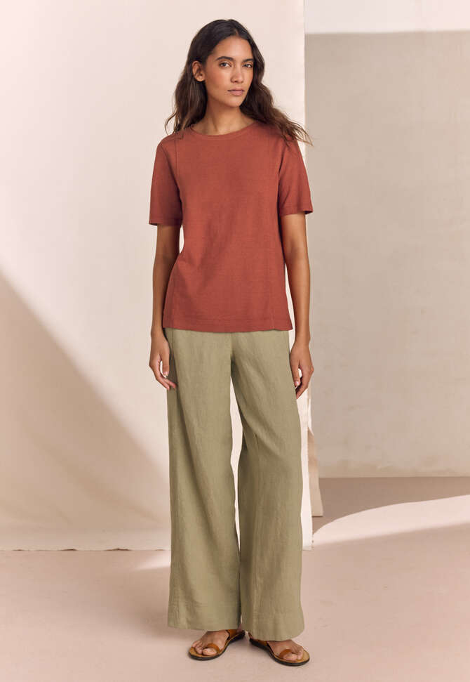 Hose mit weitem Bein, Zartes Khaki, completeTheLook