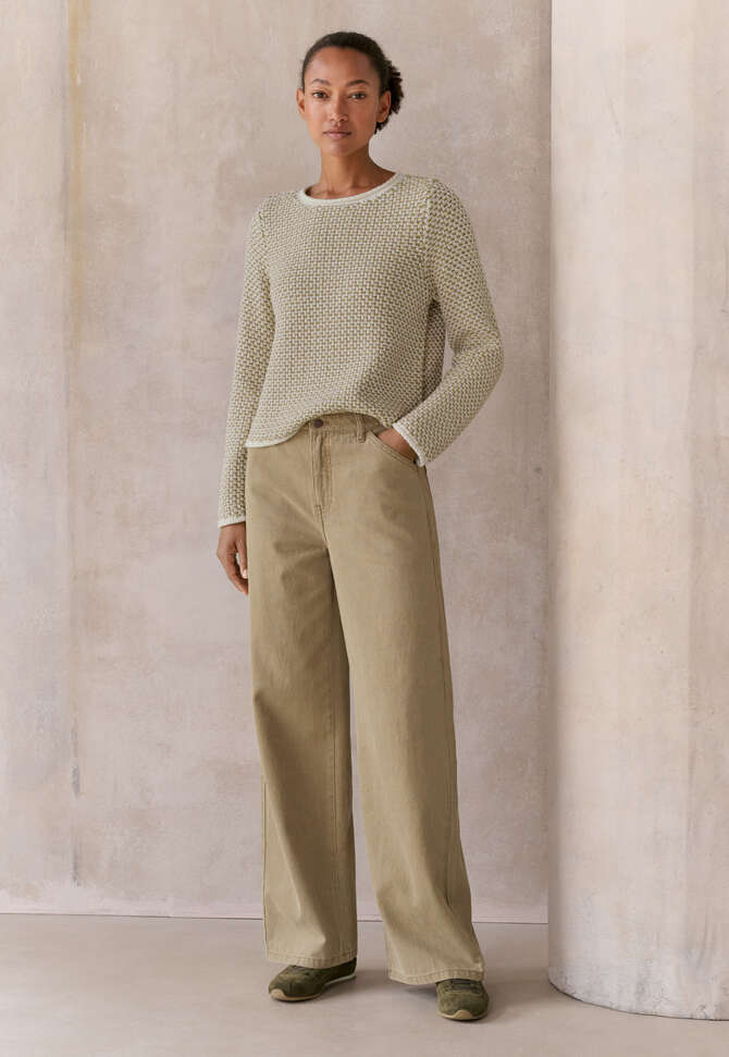 Jeans mit geradem Bein, Dunkeloliv, completeTheLook