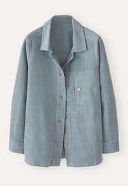 Cord-Overshirt, Enteneiblau, webstill