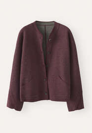 Dolman-Jacke, Aubergine, webstill