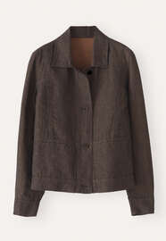 Kastige Jacke, Rostschwarz, webstill
