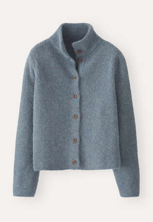 Button-through cardigan, Frosted petrol, webstill