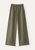 Wide-leg pull-on trousers, Forest, webstill
