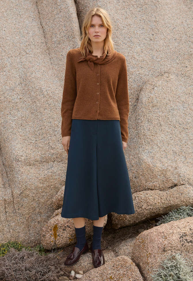 Durchgekn&ouml;pfter Pullover, Chilibraun, completeTheLook