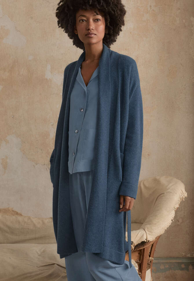 Knitted robe, Baltic, completeTheLook