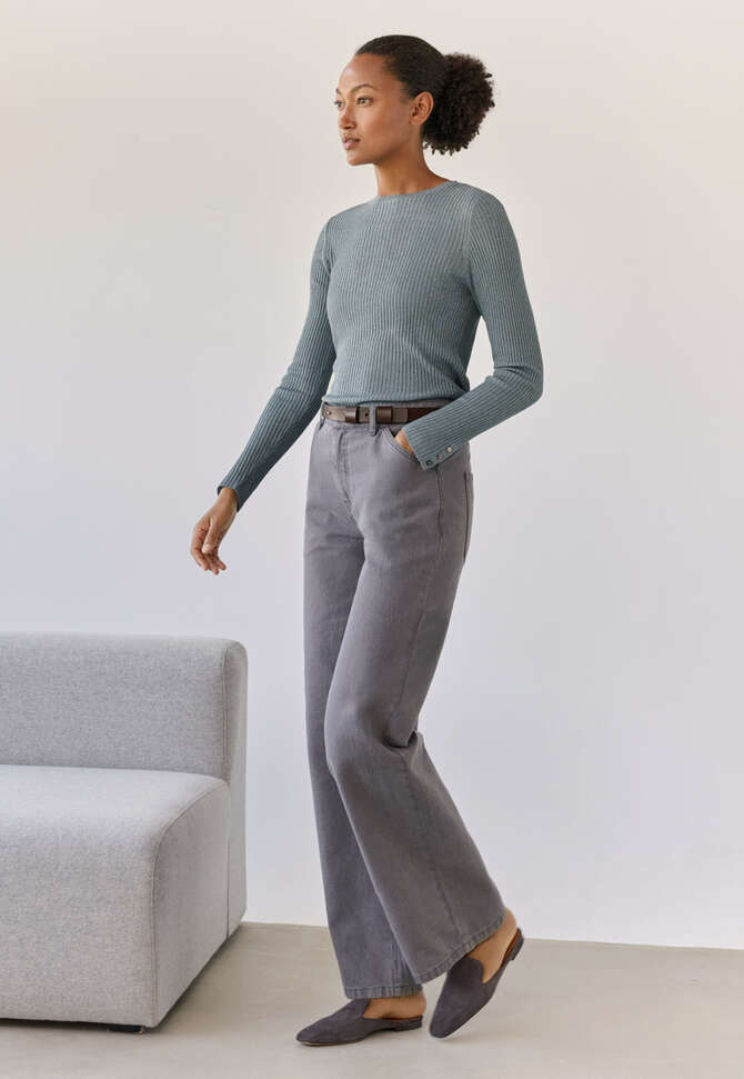 Jeans mit geradem Bein, Dunkelgrau, completeTheLook
