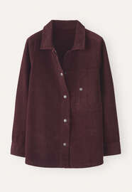 Cord-Overshirt, Zwetschge, webstill