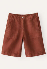 Entspannte Shorts, Dunkles Chili, webstill