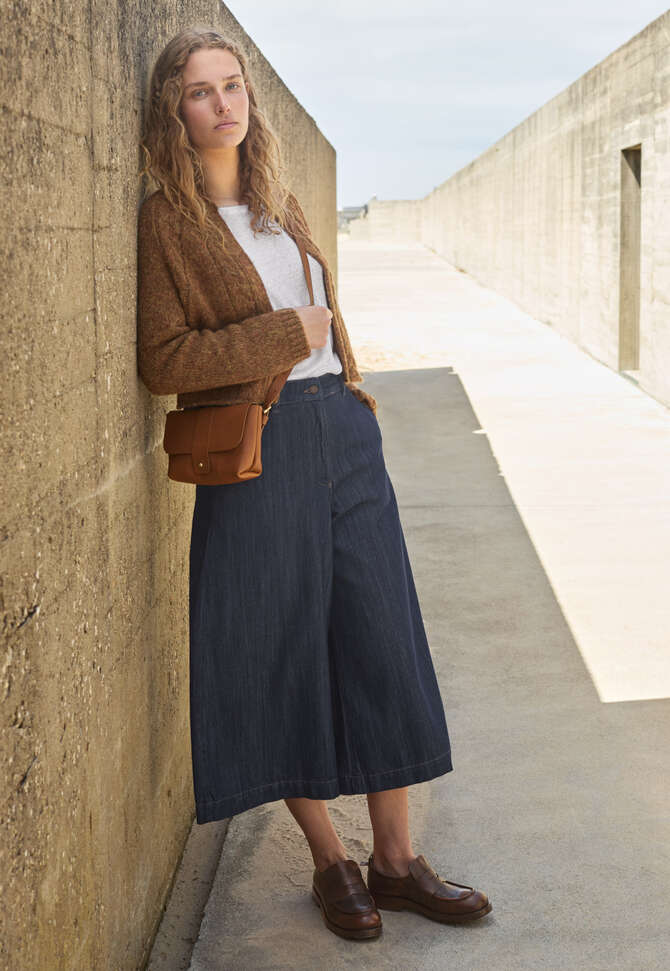 Cardigan mit Zopfmuster, Toffee, completeTheLook