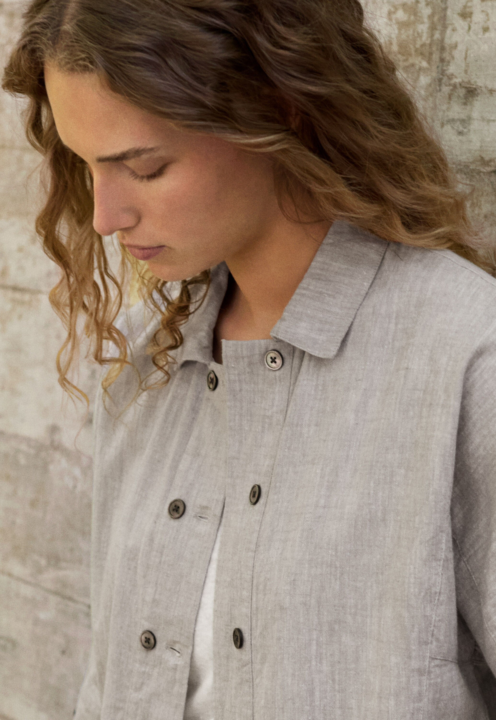 Double-breasted blouse