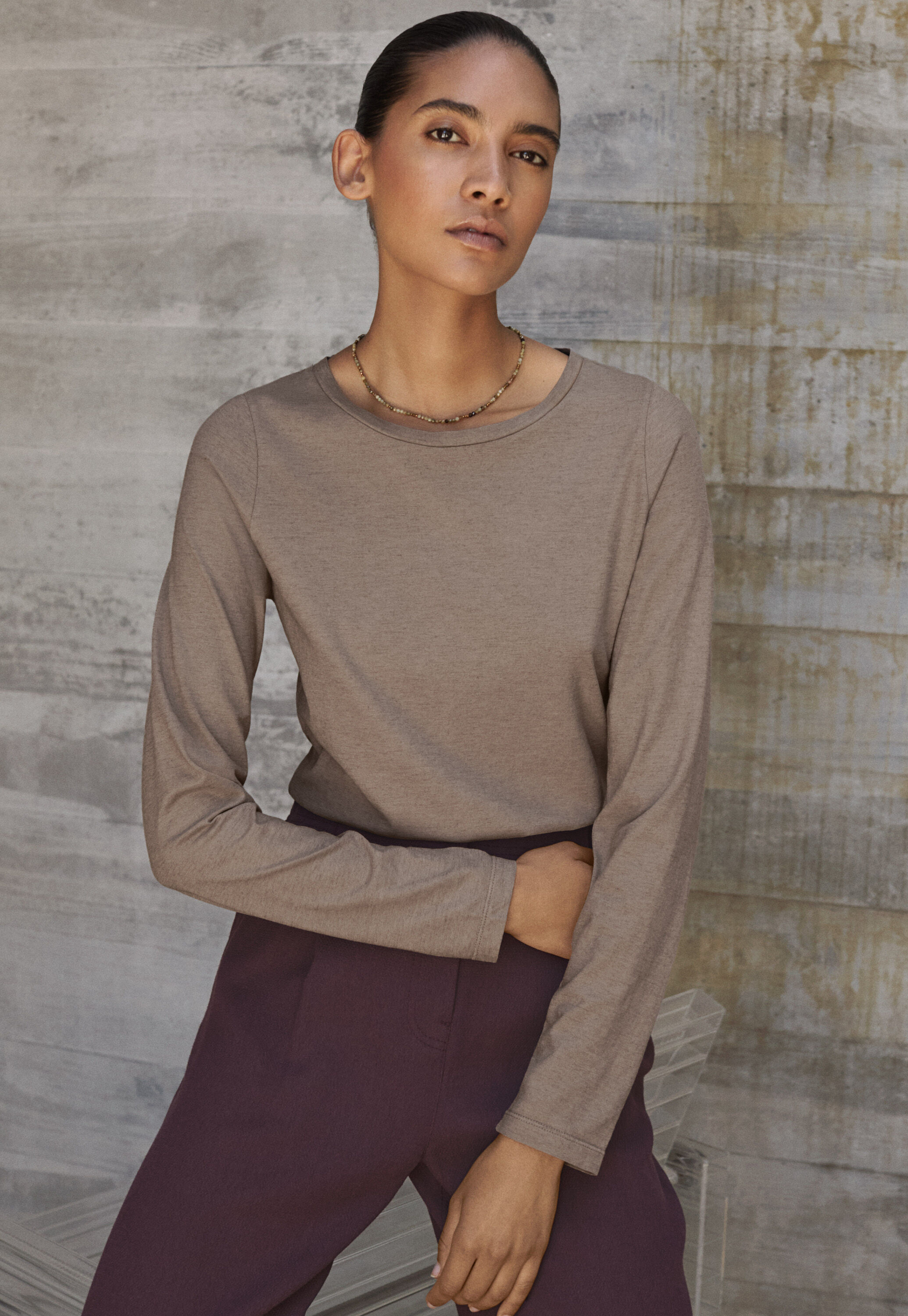 Button-shoulder top