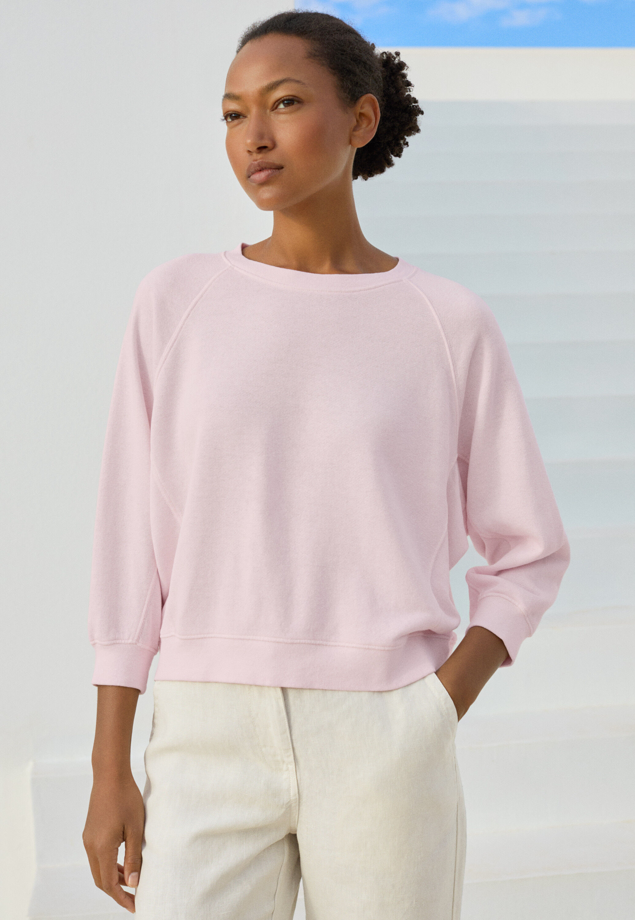 Button-shoulder top